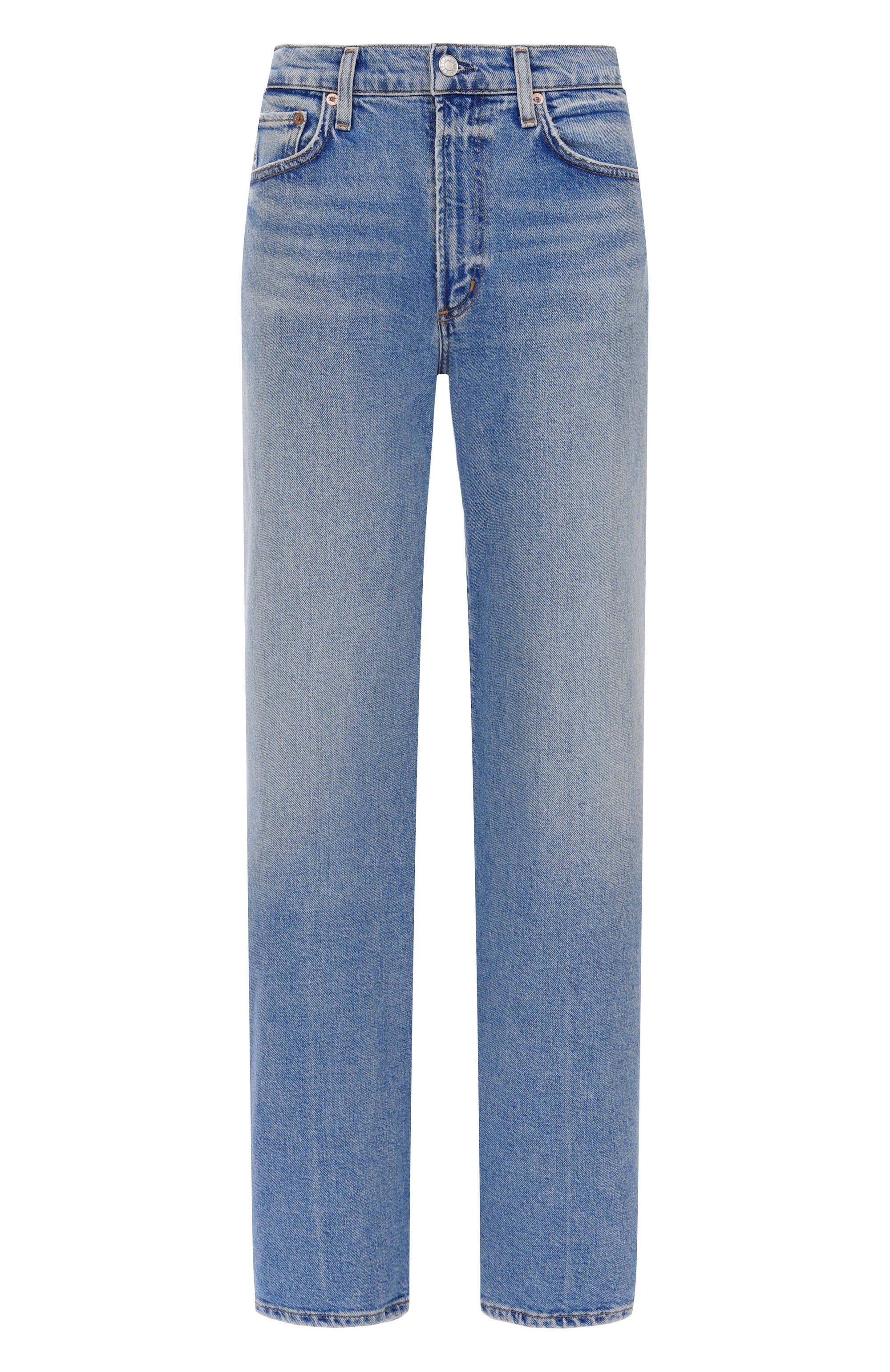 Джинсы harper AGOLDE голубого цвета по цене 52400 руб., арт. A91531854, фото 1 Джинсы harper AGOLDE, арт. A91531854, фото 1