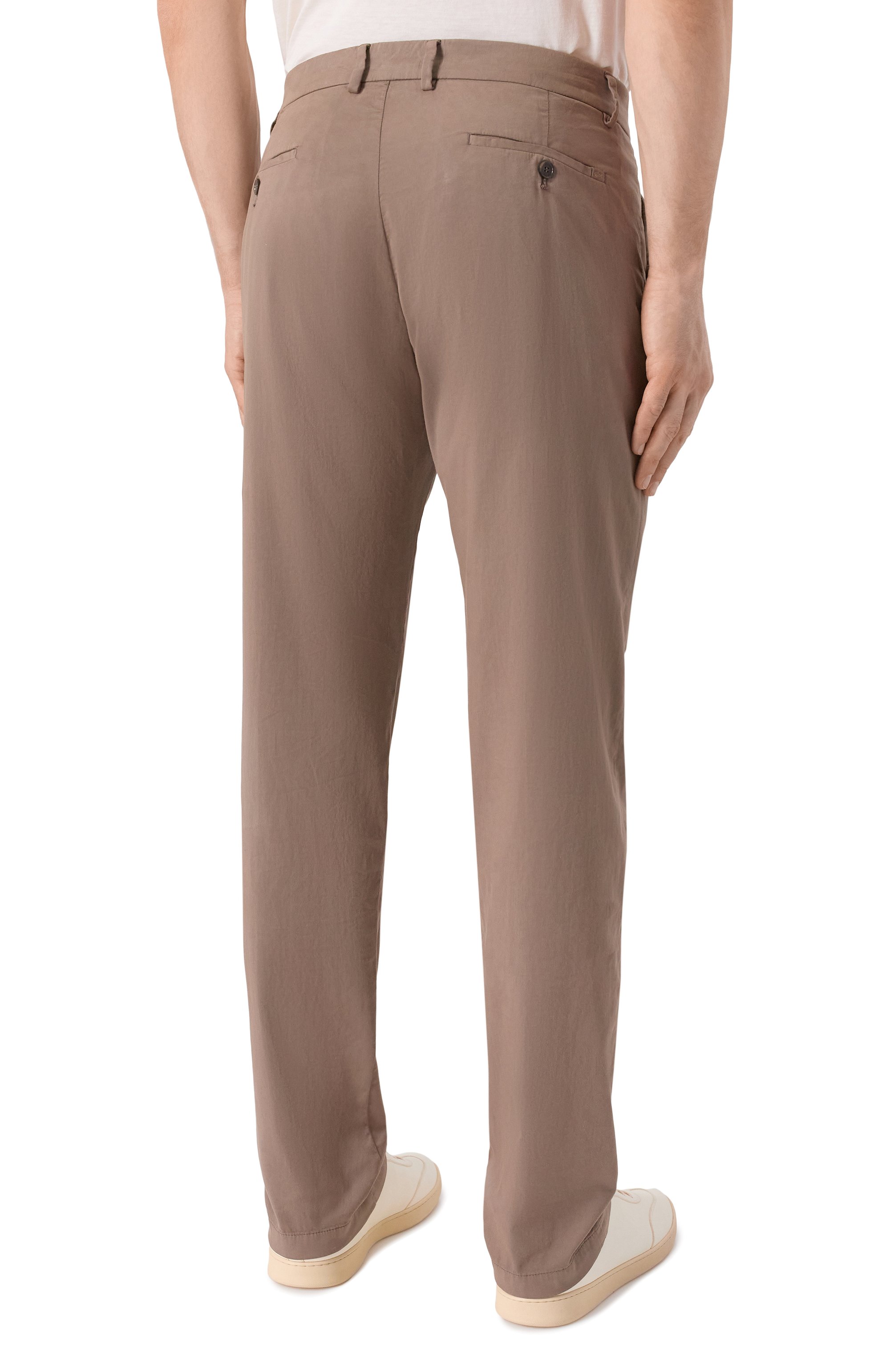 Брюки из хлопка и шелка PAUL&SHARK, арт. 25414043, фото 4