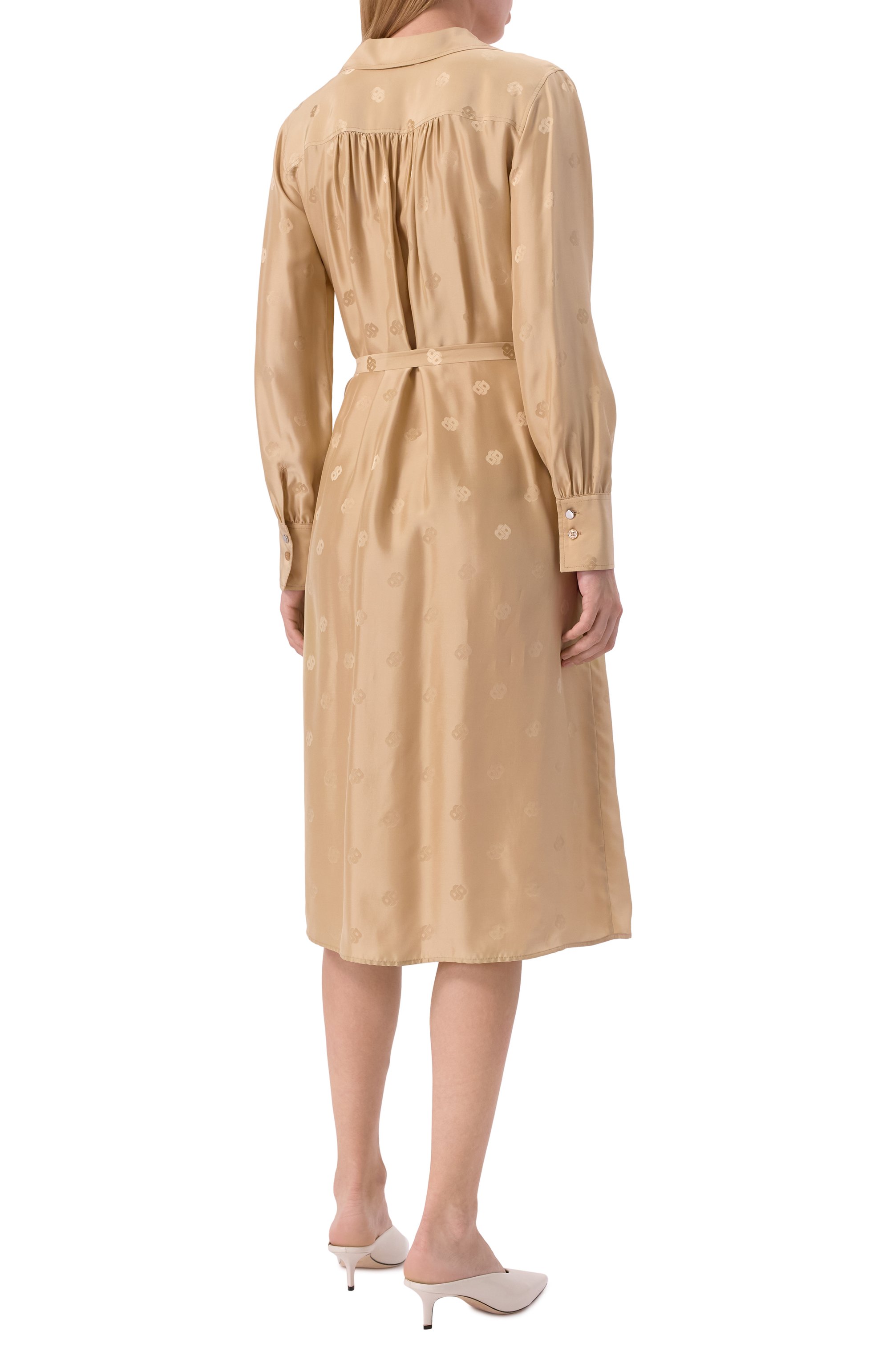 Платье из вискозы и шелка BOSS, арт. 50532758, фото 4