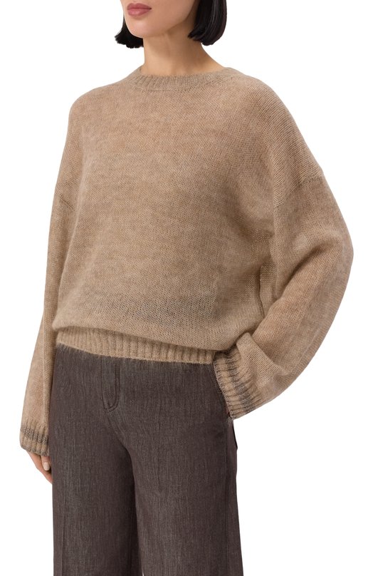 Свитер Brunello Cucinelli M2I780100P Бежевый  M2I780100P Фото 3
