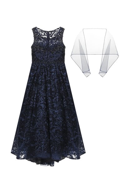 Платье-макси с шарфом CIAO KIDS, арт. CK1712, фото 1