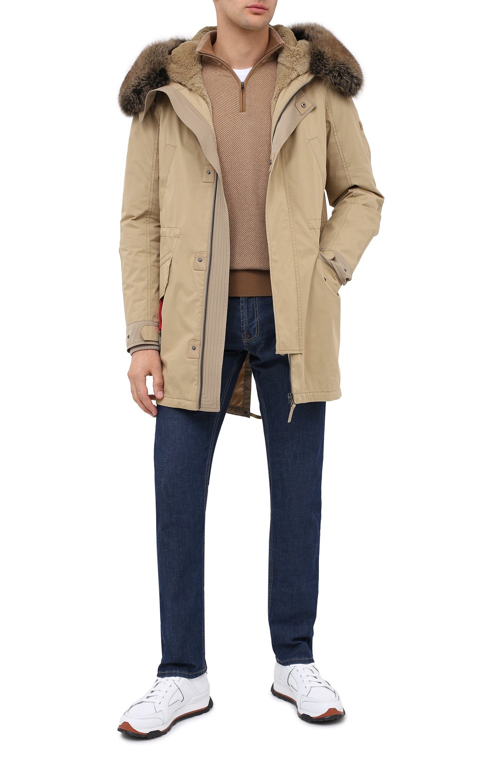 Пуховая парка с меховой подкладкой YVES SALOMON, арт. 21WHM00496A03X, фото 2