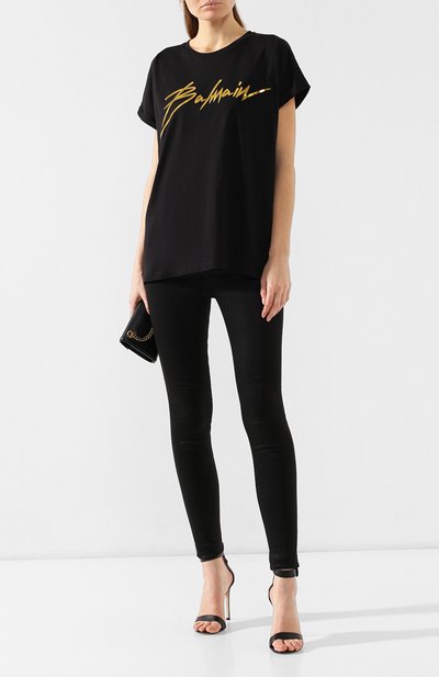 Хлопковая футболка BALMAIN, арт. RF21100/M065, фото 2