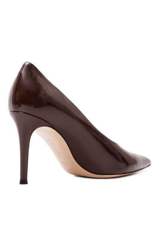 Кожаные туфли Gianvito 85 Gianvito Rossi G22277.85RIC.NUIB0UR Бордовый  G22277.85RIC.NUIB0UR Фото 5
