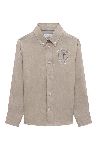 Льняная рубашка BRUNELLO CUCINELLI, арт. BM633C305A