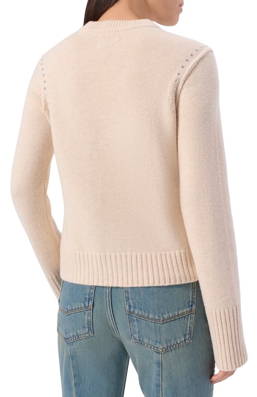 Пуловер из шерсти и кашемира Zadig and Voltaire KWSW02830 Бежевый  KWSW02830 Фото 4