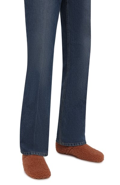 Слипоны из овчины DRIES VAN NOTEN темно-бежевого цвета по цене 55250 руб., арт. WW212/173/QU901, фото 3 Слипоны из овчины DRIES VAN NOTEN, арт. WW212/173/QU901, фото 3