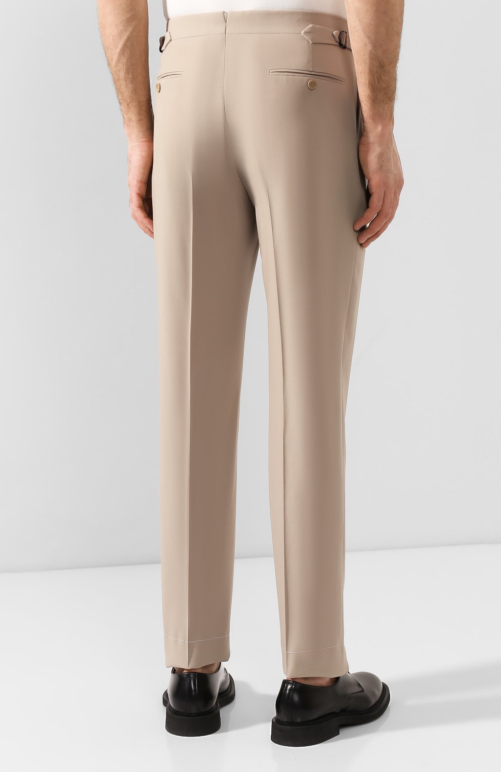 Шерстяные брюки RALPH LAUREN бежевого цвета по цене 77600 руб., арт. 798794542, фото 4 Шерстяные брюки RALPH LAUREN, арт. 798794542, фото 4