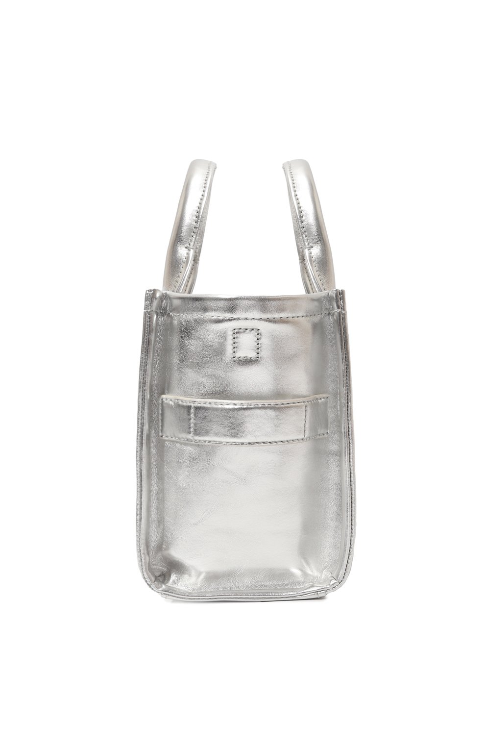 Сумка the tote bag small MARC JACOBS (THE) серебряного цвета по цене 54650 руб., арт. 2F3HTT004H01, фото 4 Сумка the tote bag small MARC JACOBS (THE), арт. 2F3HTT004H01, фото 4