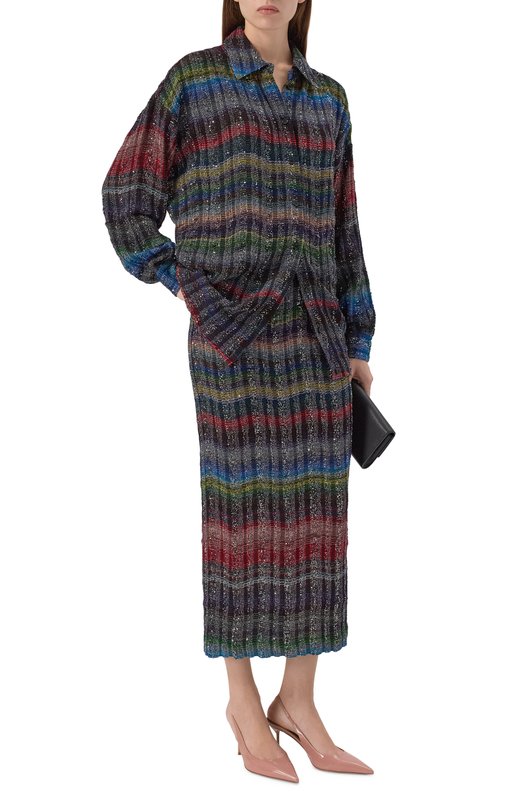 Юбка из вискозы и хлопка Missoni DS25WH12/BC005U Разноцветный  DS25WH12/BC005U Фото 2
