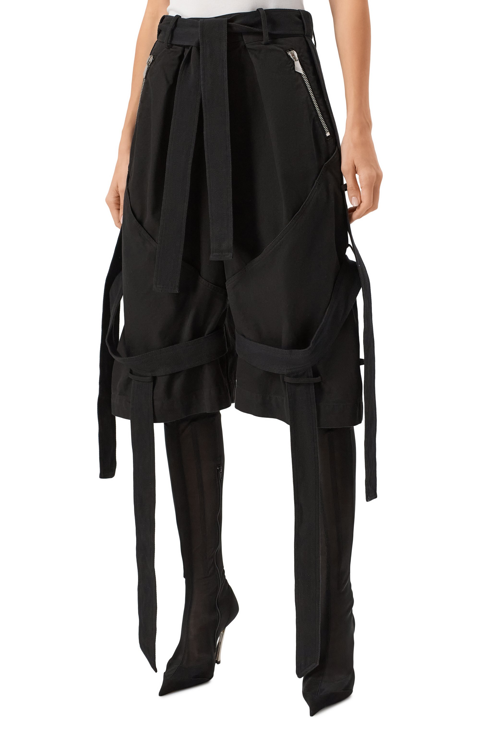 Хлопковые шорты THE ATTICO, арт. 250WCQ00010/DDD088AA, фото 3