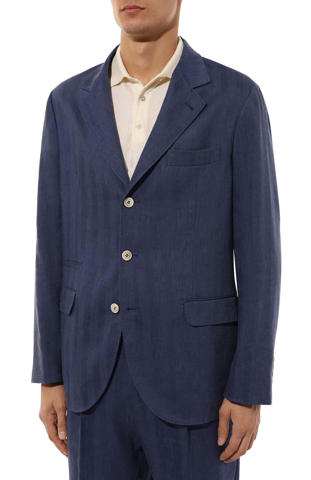 Костюм изо льна и шерсти BRUNELLO CUCINELLI, арт. MS465LDTR, фото 4