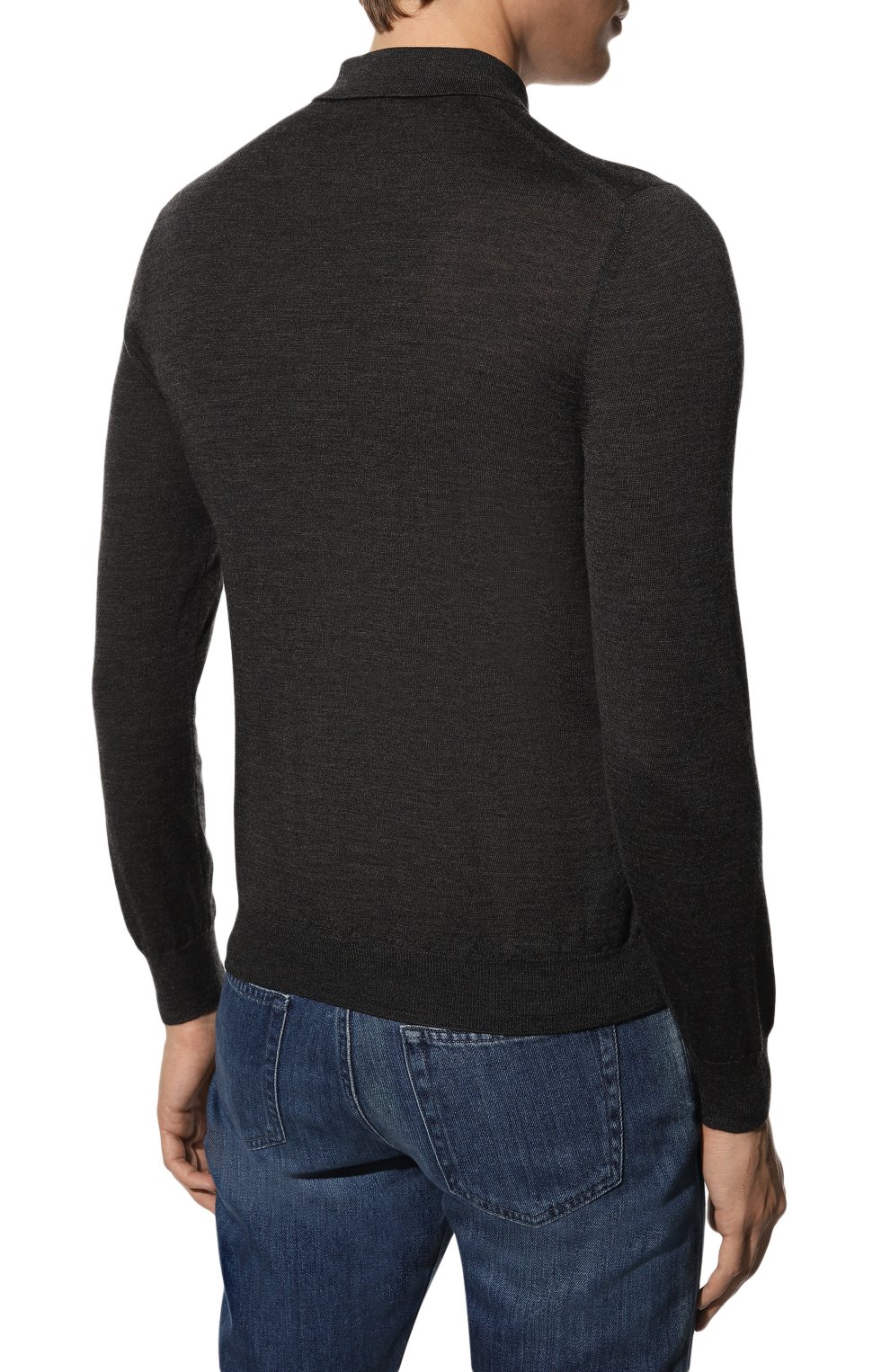 Поло из шерсти и шелка GRAN SASSO, арт. 57132/13190, фото 4