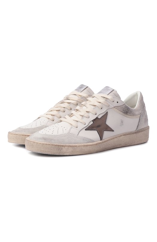 Кожаные кеды Ball Star Golden Goose Deluxe Brand GWF00832.F007591 Кремовый GWF00832.F007591
