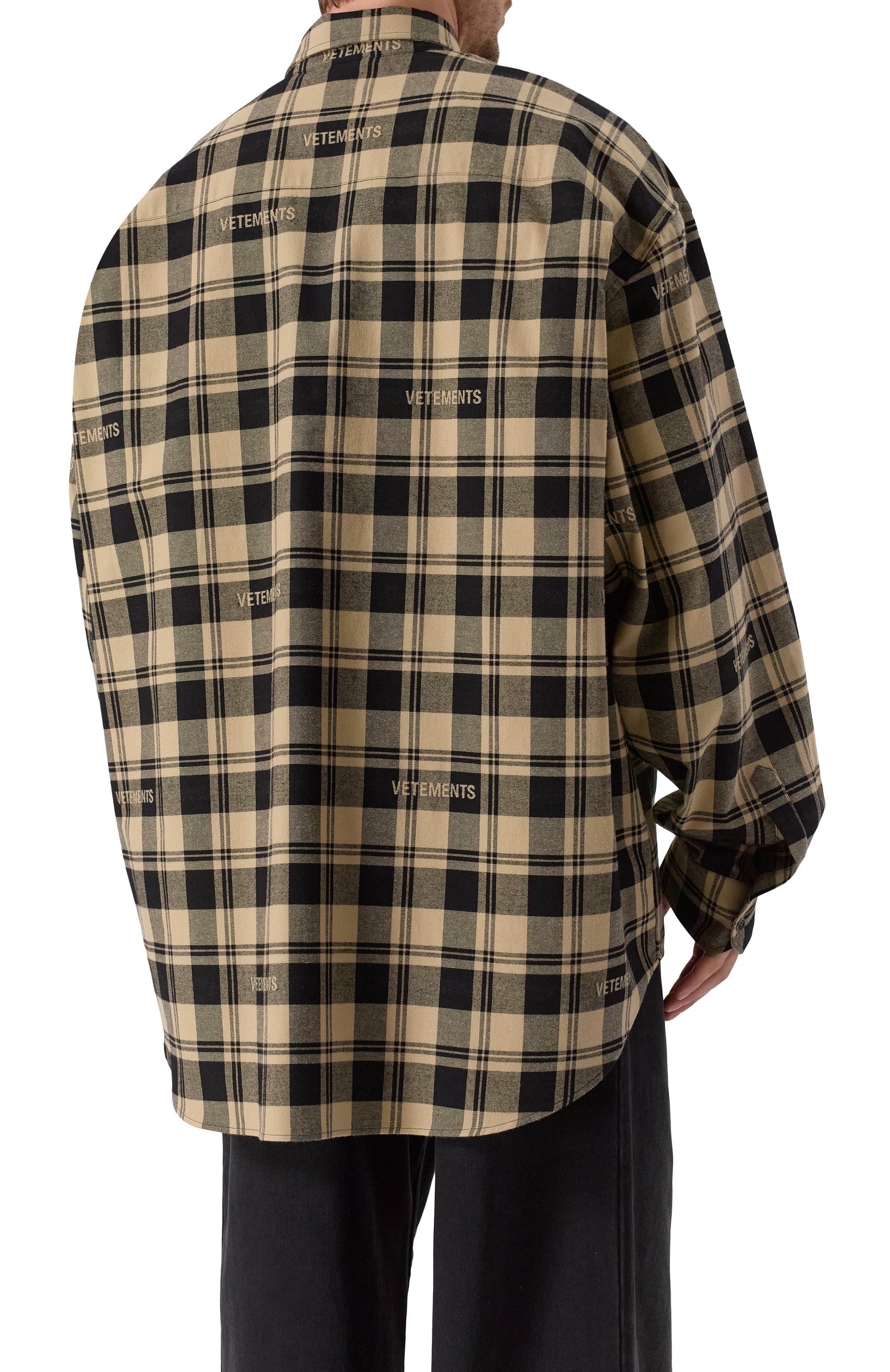 Хлопковая рубашка VETEMENTS, арт. UA65SH919S/25037 FLANNEL, фото 4