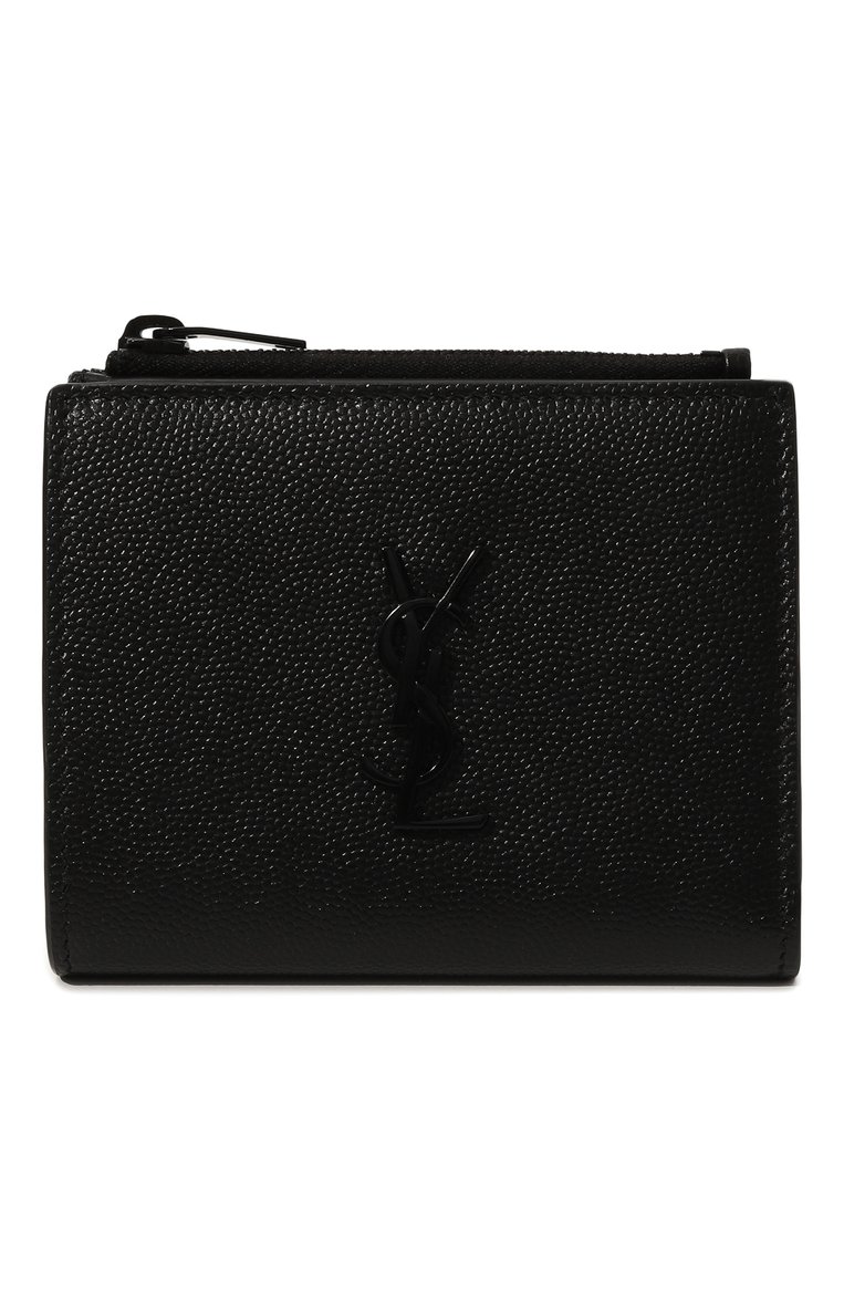 Мужской кожаное портмоне SAINT LAURENT черного цвета, арт. 575726/BTY0U | Фото 1 (Материал: Натуральная кожа; Нос: Не проставлено)