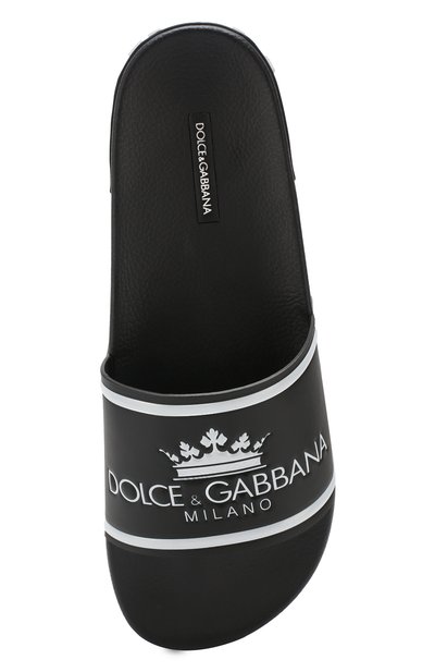 Кожаные шлепанцы saint barth DOLCE & GABBANA, арт. CS1646/AZ578, фото 5