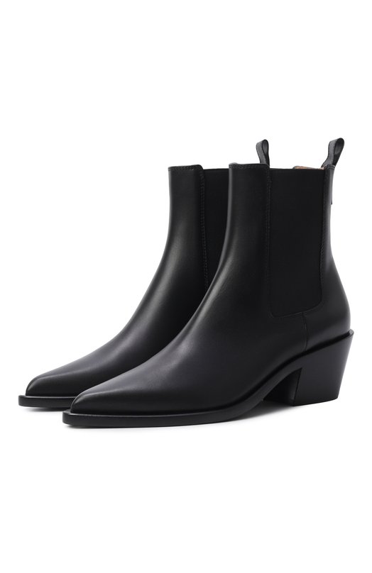 Кожаные ботильоны Wylie 45 Gianvito Rossi G72901.45CU0.VGINER0 Чёрный G72901.45CU0.VGINER0
