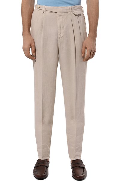 Льняные брюки BRUNELLO CUCINELLI бежевого цвета по цене 91950 руб., арт. M243DB2260, фото 3 Льняные брюки BRUNELLO CUCINELLI, арт. M243DB2260, фото 3