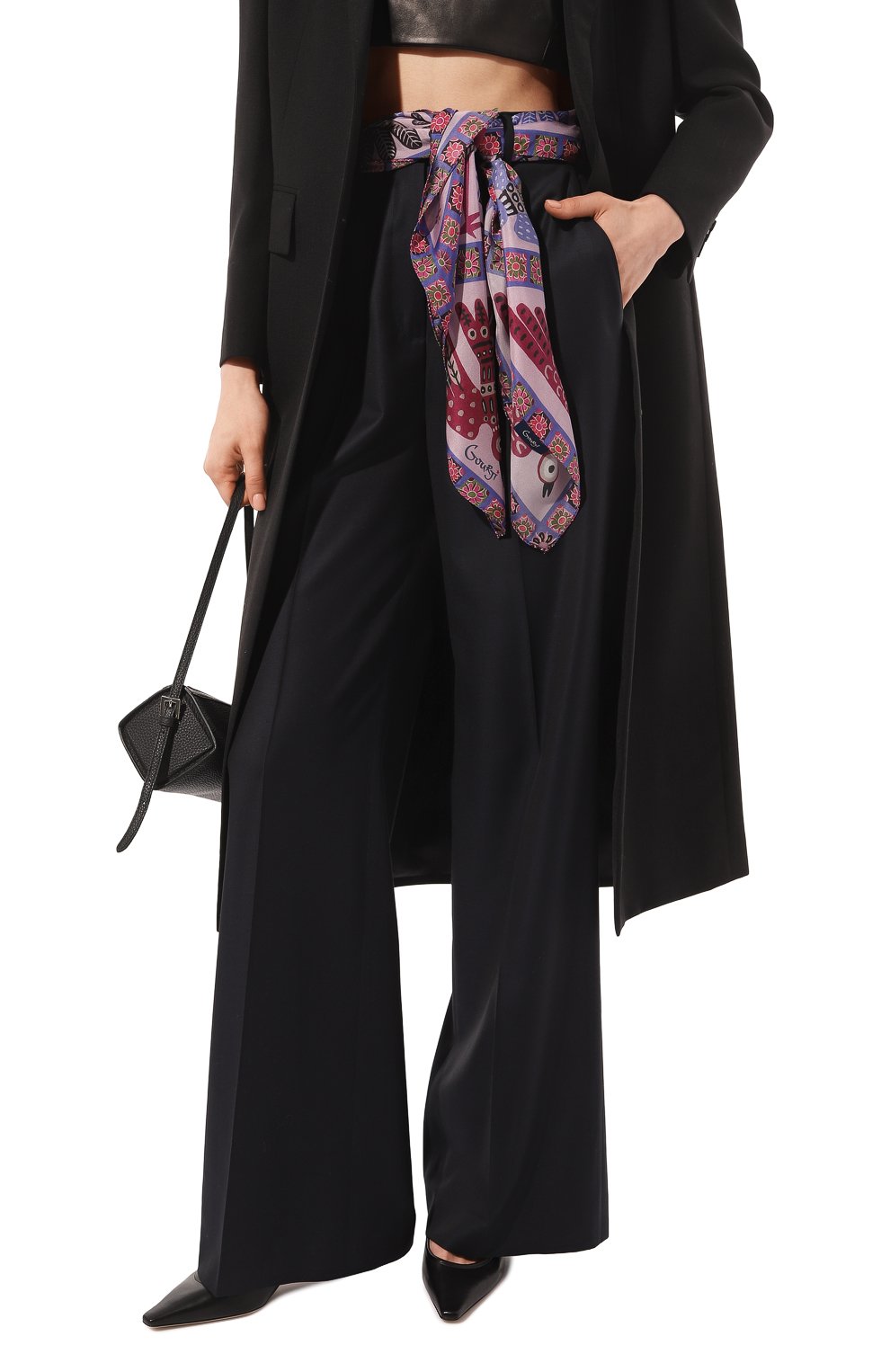 Шелковый платок небеса GOURJI сиреневого цвета по цене 18980 руб., арт. T21SKY7VIR, фото 2 Шелковый платок небеса GOURJI, арт. T21SKY7VIR, фото 2