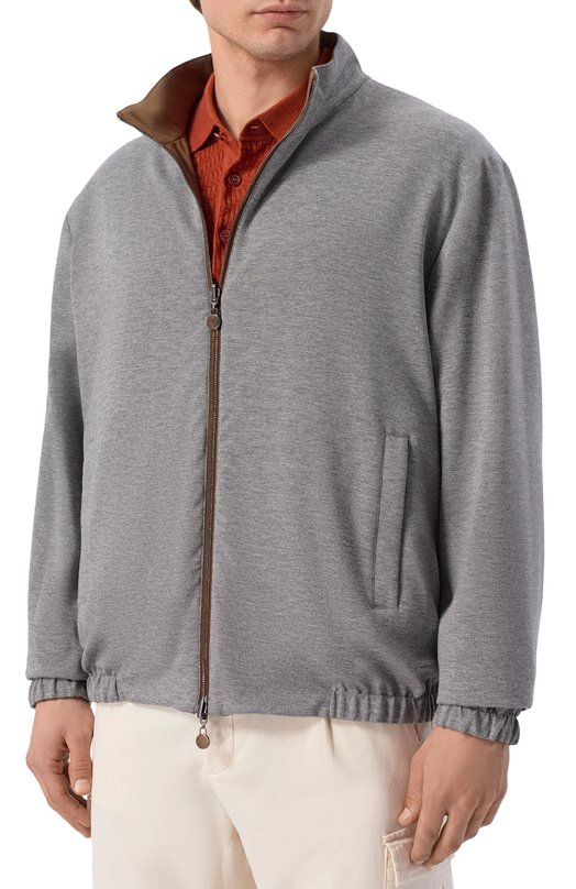 Двусторонний бомбер Kiton UW2306V0820H Коричневый  UW2306V0820H Фото 6