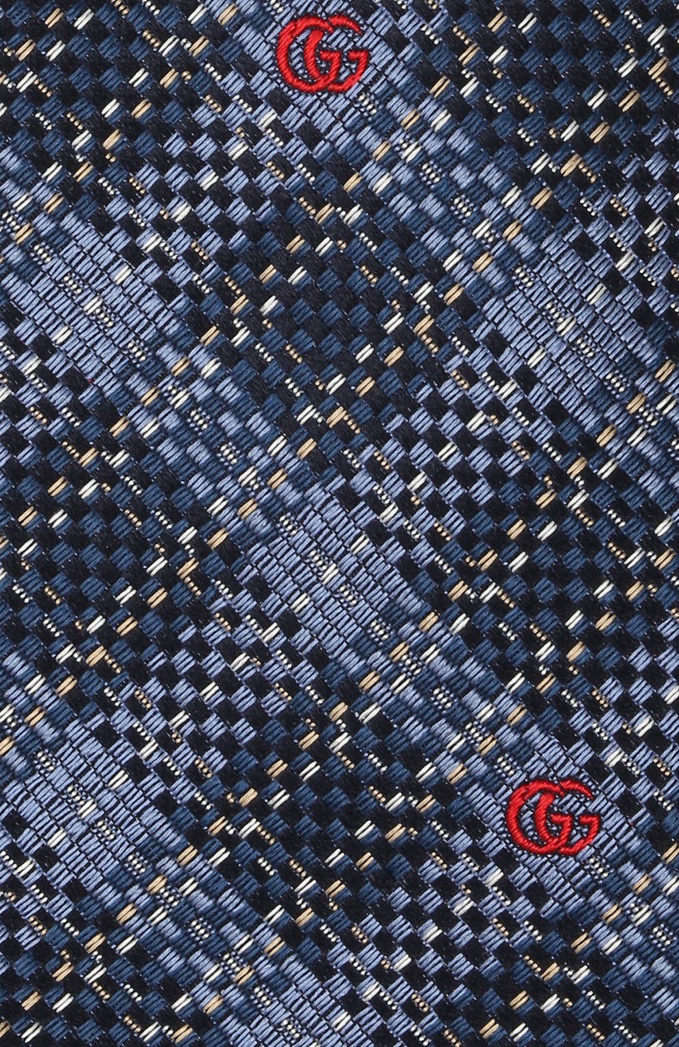 Шелковый галстук GUCCI синего цвета по цене 25920 руб., арт. 644003/4E002, фото 3 Шелковый галстук GUCCI, арт. 644003/4E002, фото 3
