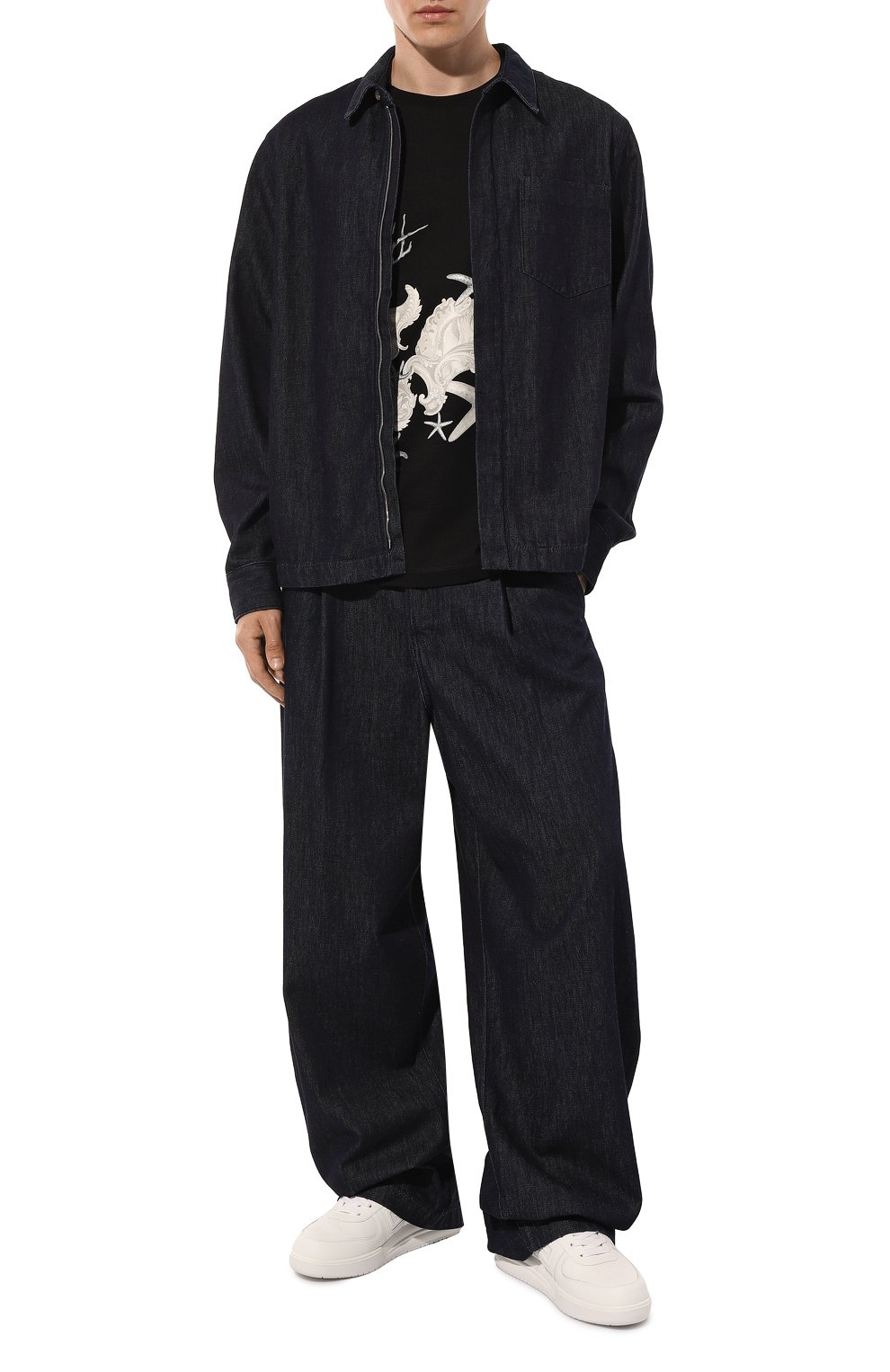 Хлопковая футболка VERSACE, арт. 1013302/1A11409, фото 2