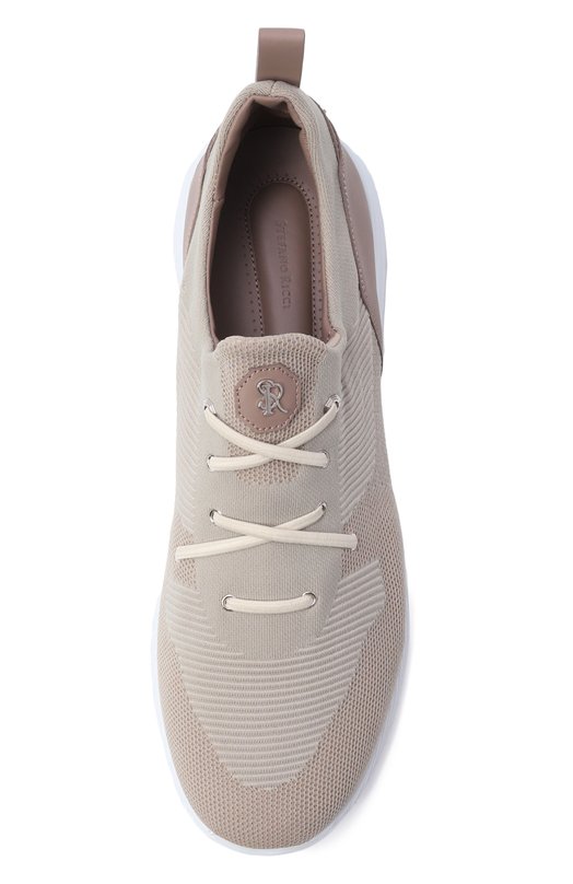 Текстильные кроссовки Stefano Ricci UZ689G2400/TSWY Бежевый  UZ689G2400/TSWY Фото 5