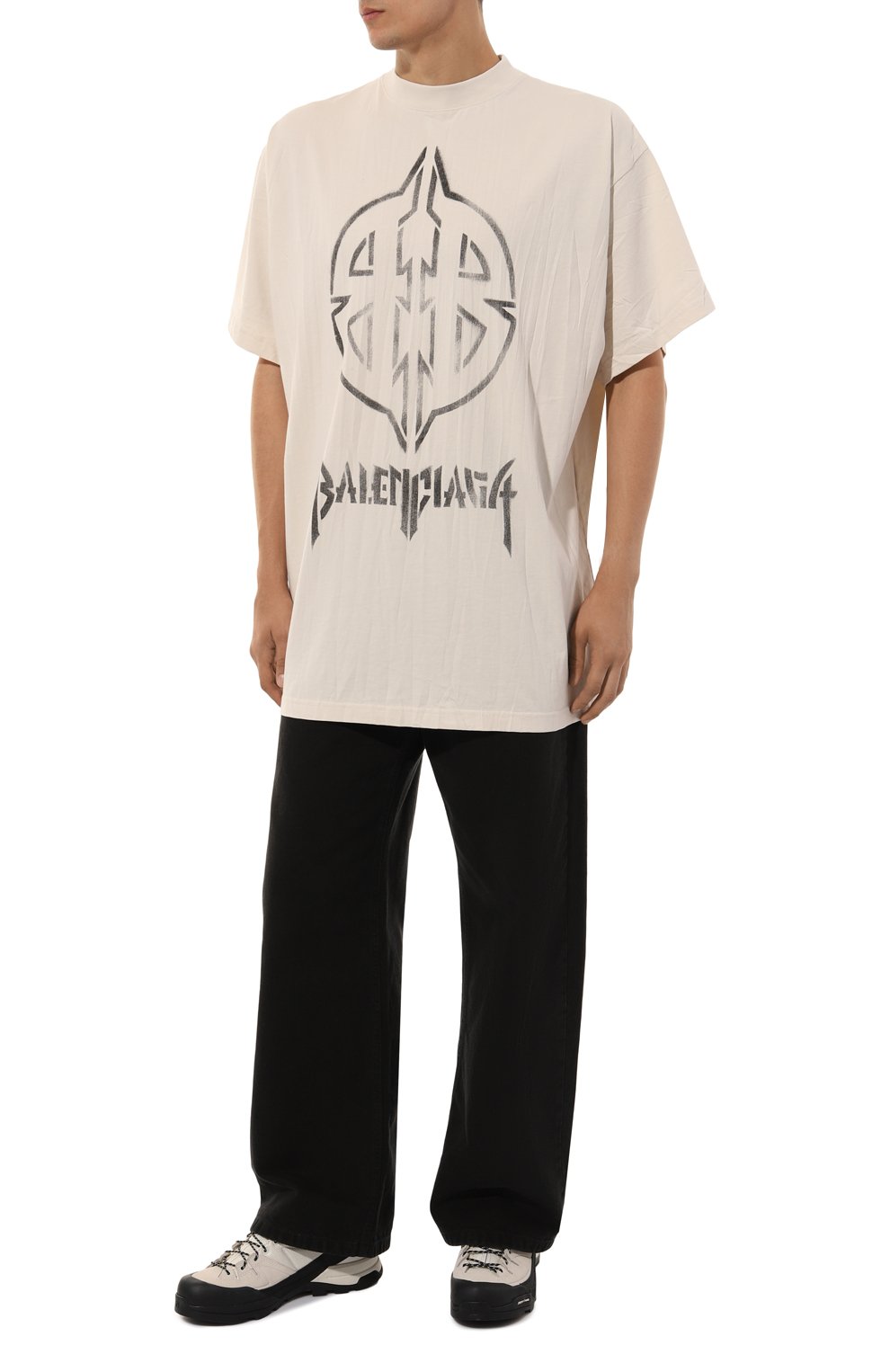 Хлопковая футболка BALENCIAGA, арт. 787349/TQVT1, фото 2