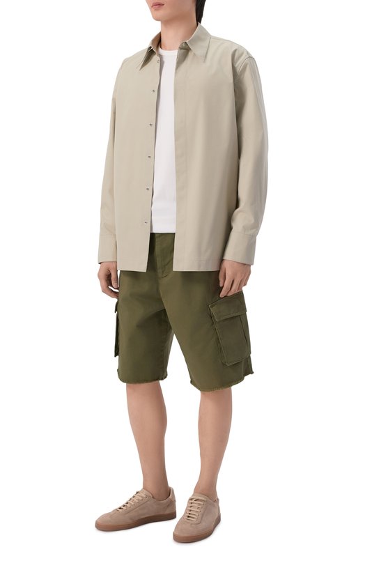 Хлопковые шорты Laneus S6LAMASH091 Хаки  S6LAMASH091 Фото 2