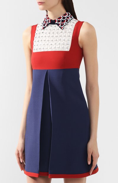 Платье из смеси шерсти и шелка VALENTINO, арт. RB3VAKF11CF, фото 3
