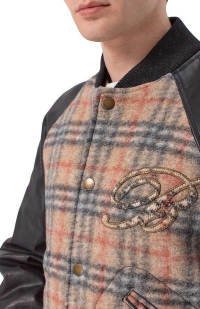 Комбинированный бомбер BURBERRY бежевого цвета по цене 519000 руб., арт. 8119190, фото 5 Комбинированный бомбер BURBERRY, арт. 8119190, фото 5