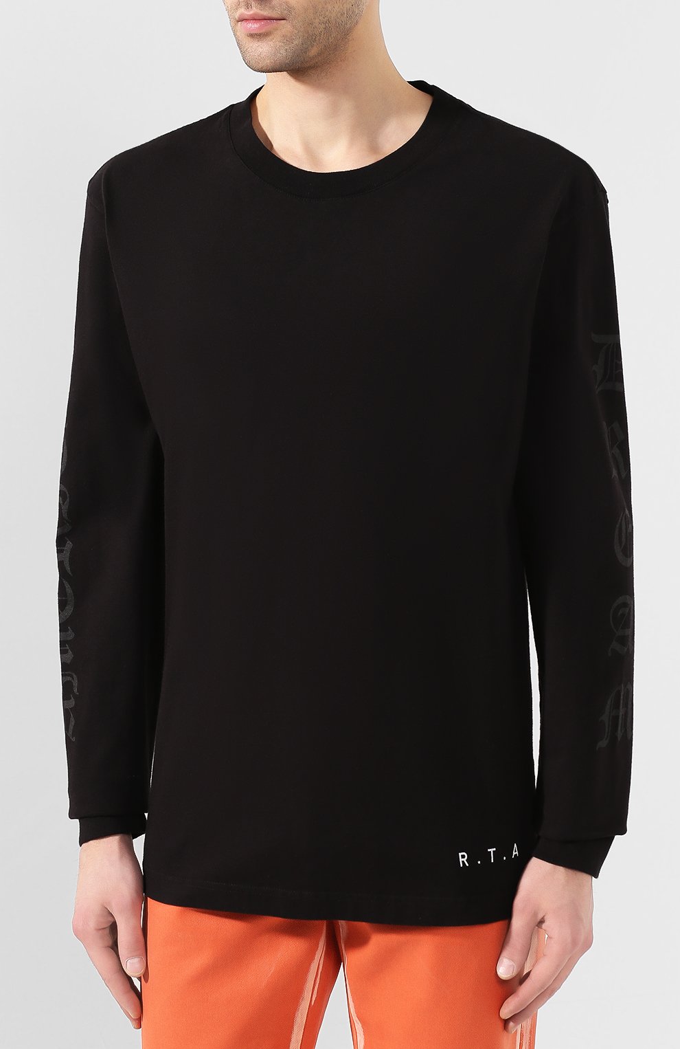Хлопковый лонгслив RTA, арт. MH994-49ADBK, фото 3