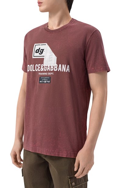 Хлопковая футболка DOLCE & GABBANA, арт. G8RN8T/G7P0I, фото 3