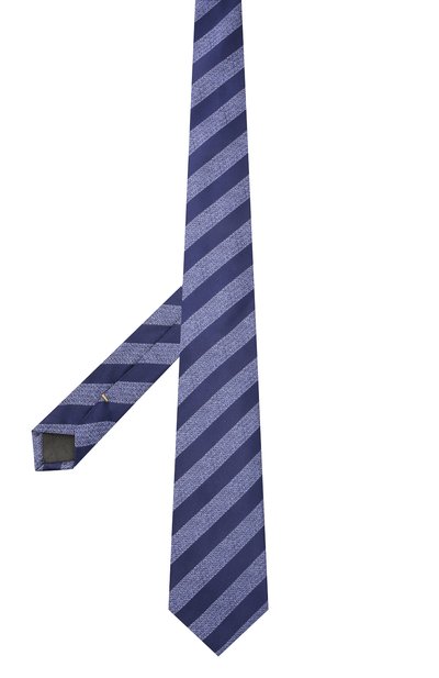Шелковый галстук CANALI синего цвета по цене 14650 руб., арт. 18/HJ03419, фото 3 Шелковый галстук CANALI, арт. 18/HJ03419, фото 3
