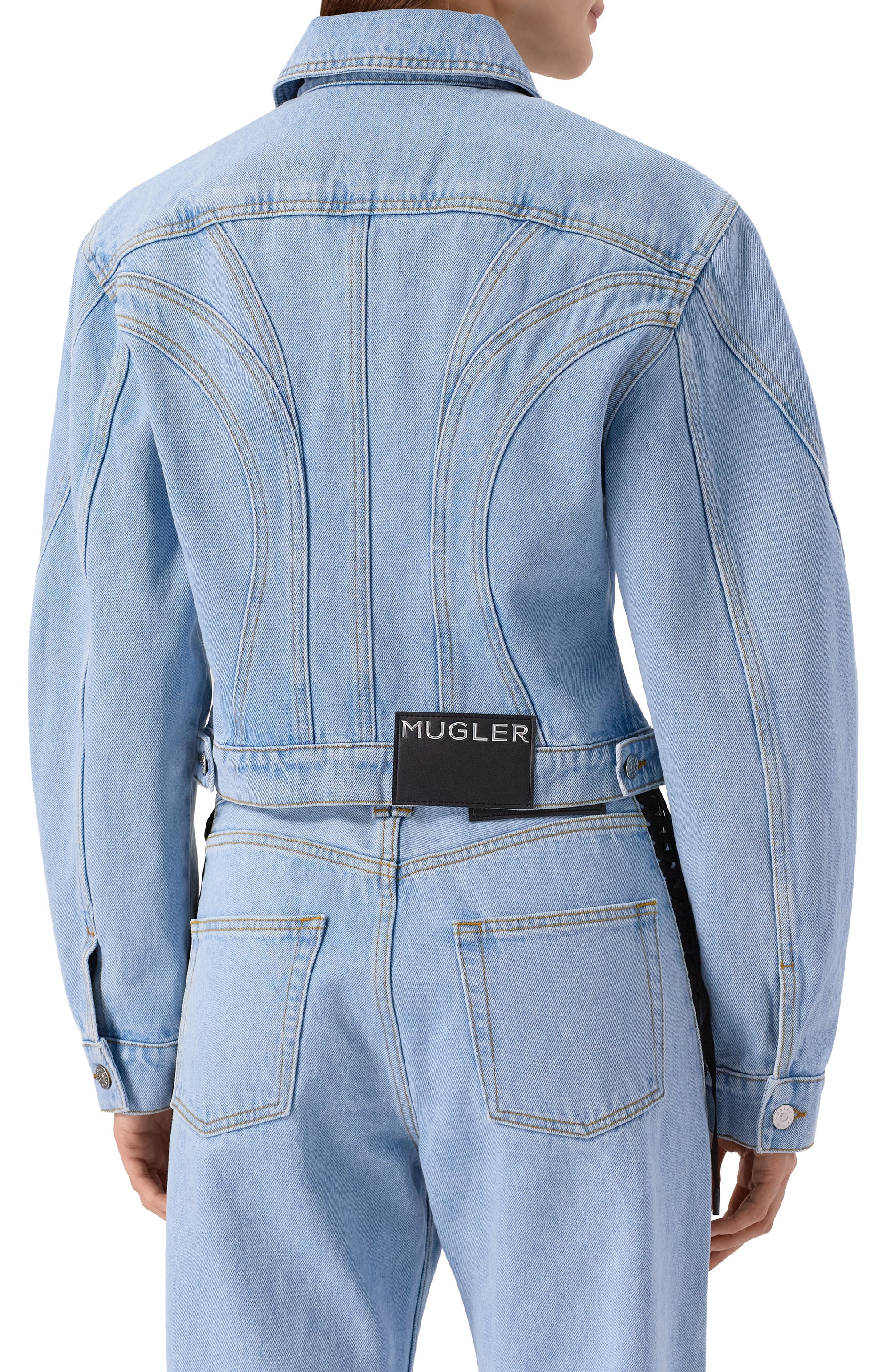 Джинсовая куртка MUGLER, арт. 25P6VE0414211, фото 4