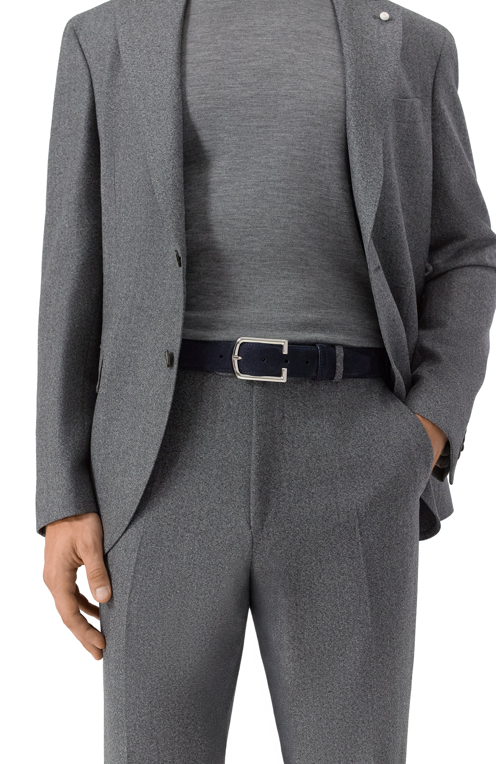 Замшевый ремень CORNELIANI, арт. 26V300-2620822, фото 2