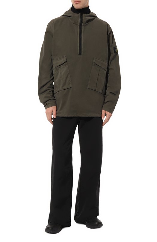 Хлопковый анорак Stone Island 731510510 Хаки  731510510 Фото 2