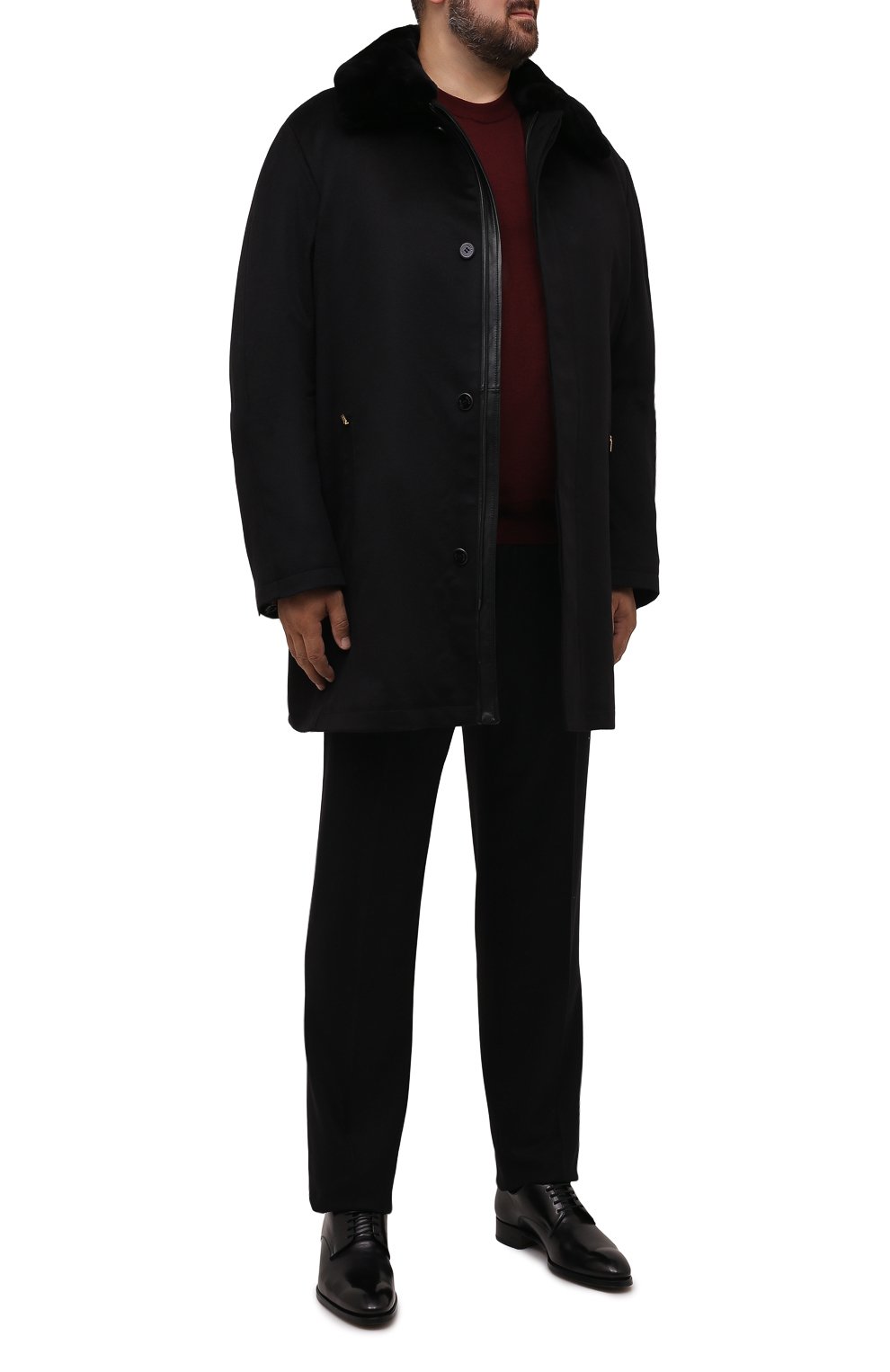 Кашемировое пальто с воротником из бобра ZILLI, арт. MAW-TIMBU-03001/0003/66-68, фото 2