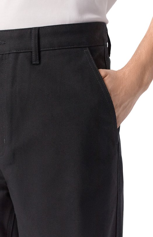 Хлопковые брюки HUGO Blue 50549708 Чёрный  50549708 Фото 5