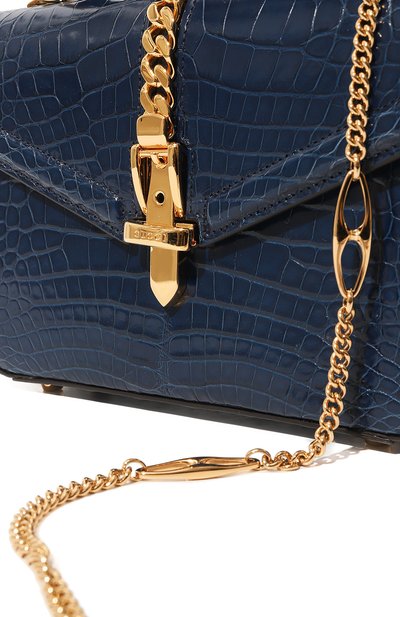 Сумка sylvie 1969 из кожи аллигатора GUCCI, арт. 589479 EV40G, фото 3