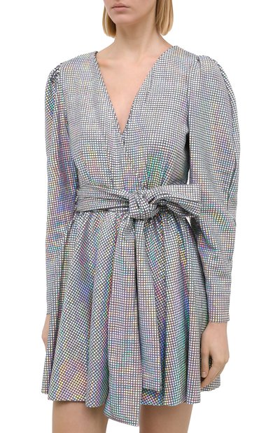 Платье MSGM серебряного цвета по цене 46900 руб., арт. 2941MDA152 207662, фото 3 Платье MSGM, арт. 2941MDA152 207662, фото 3