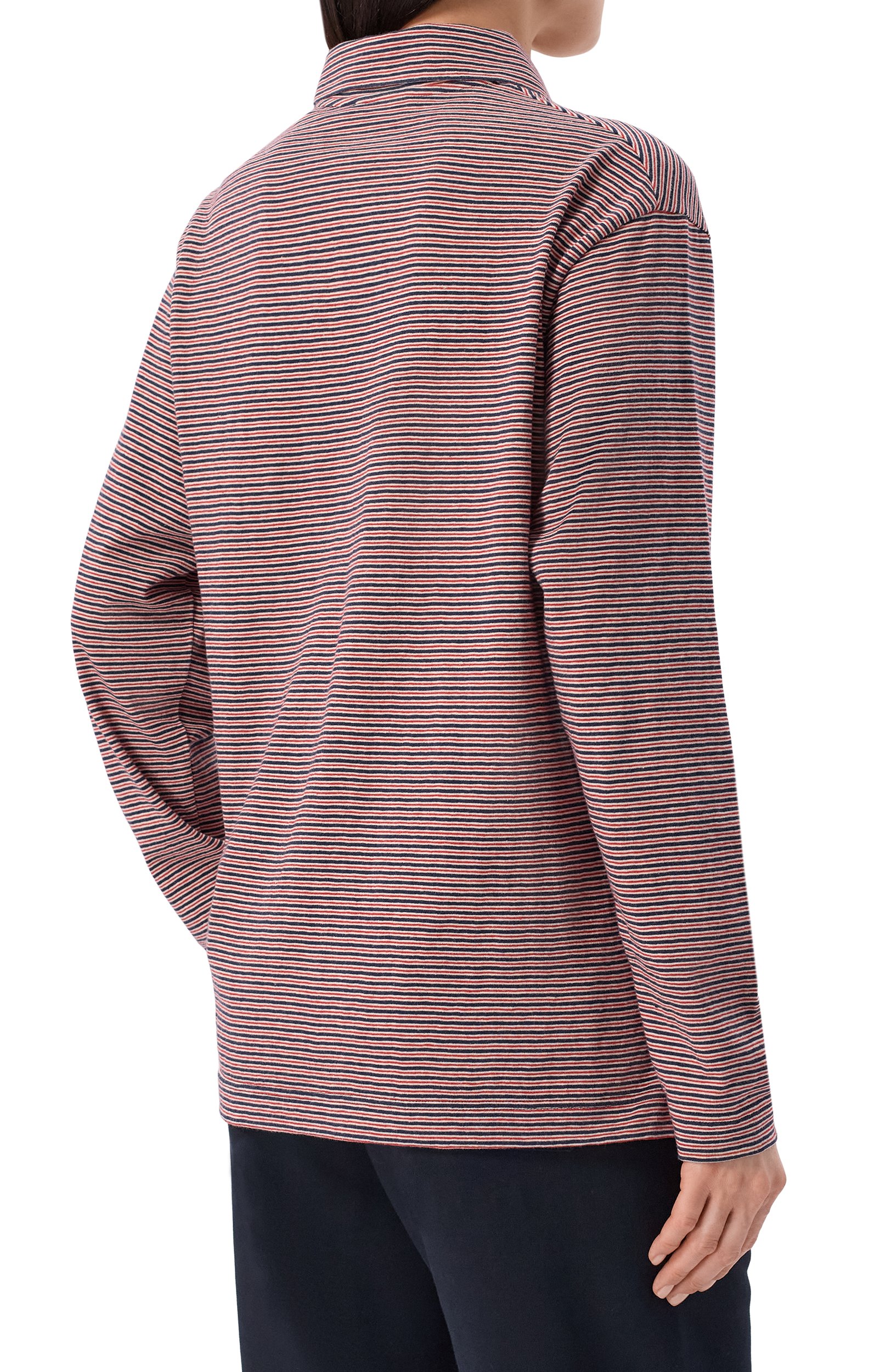 Хлопковое поло JIL SANDER красного цвета по цене 98450 руб., арт. J02GL0126/J20395, фото 4 Хлопковое поло JIL SANDER, арт. J02GL0126/J20395, фото 4