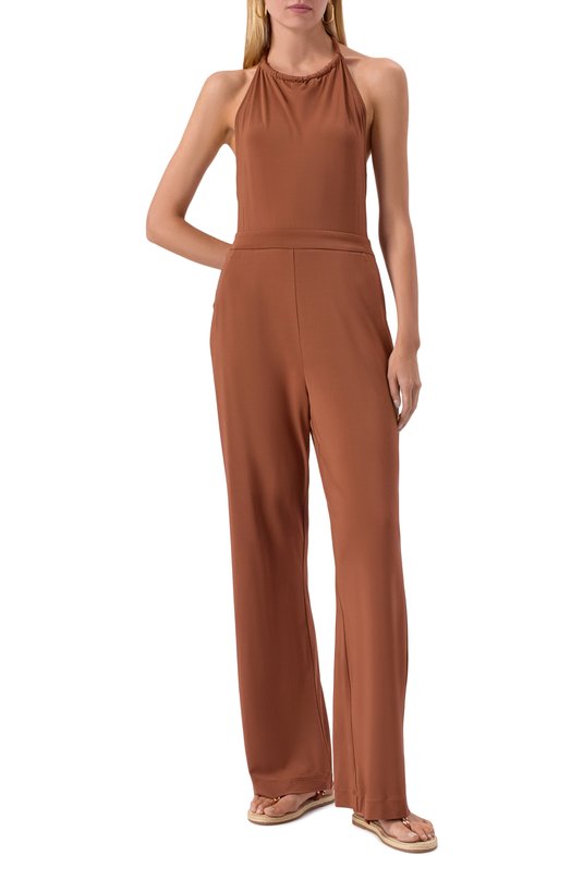 Комбинезон из вискозы Max Mara PARSEC 2516641019 Коричневый  PARSEC 2516641019 Фото 3