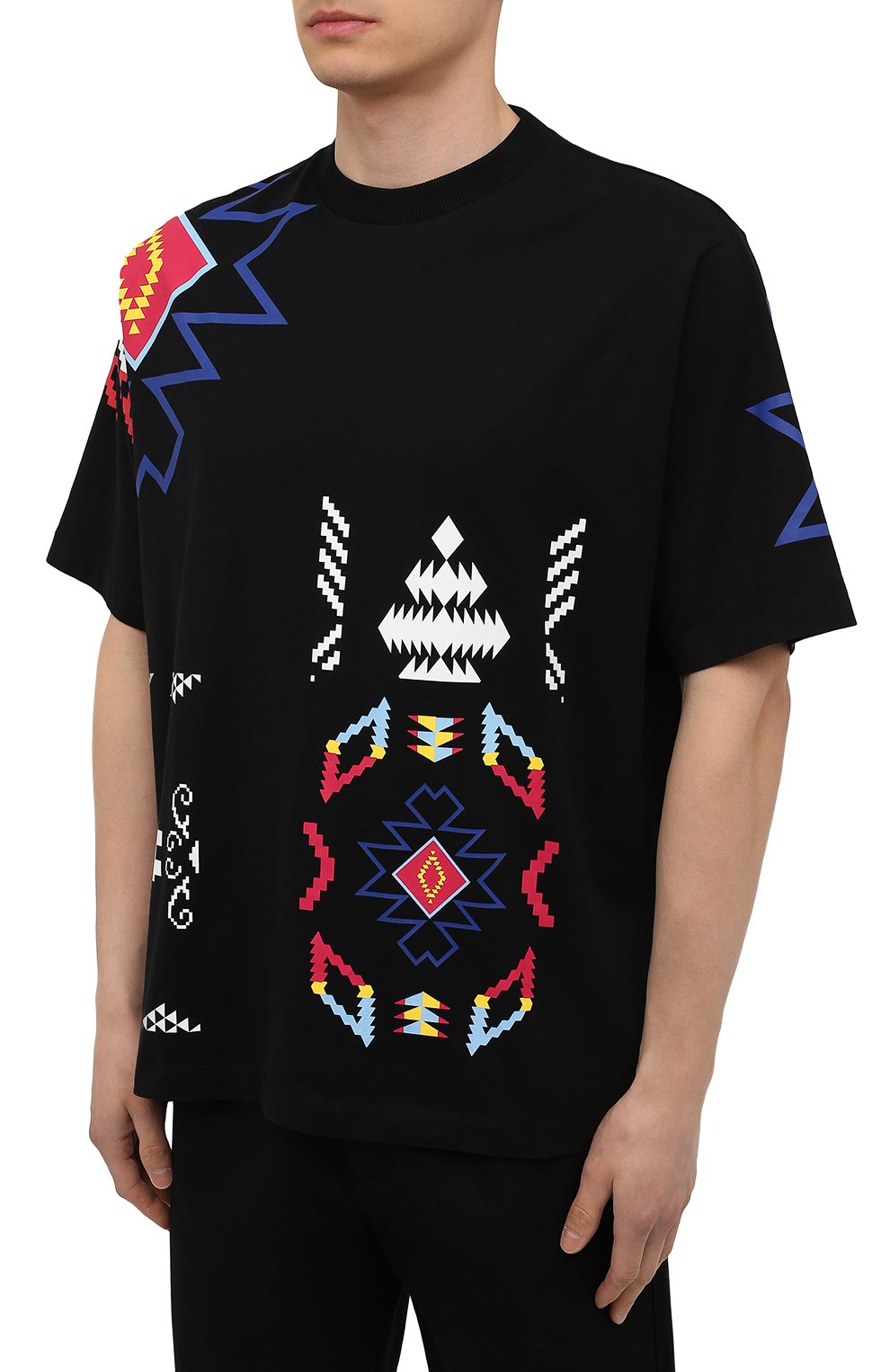 Хлопковая футболка MARCELO BURLON, арт. CMAA054S21JER003, фото 3