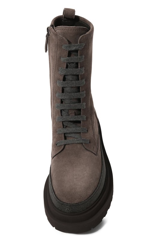 Замшевые ботинки Brunello Cucinelli MZSFG2767P Серый  MZSFG2767P Фото 6