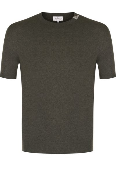 Хлопковый джемпер тонкой вязки с короткими рукавами BRIONI, арт. UMR00L/P7K02, фото 1