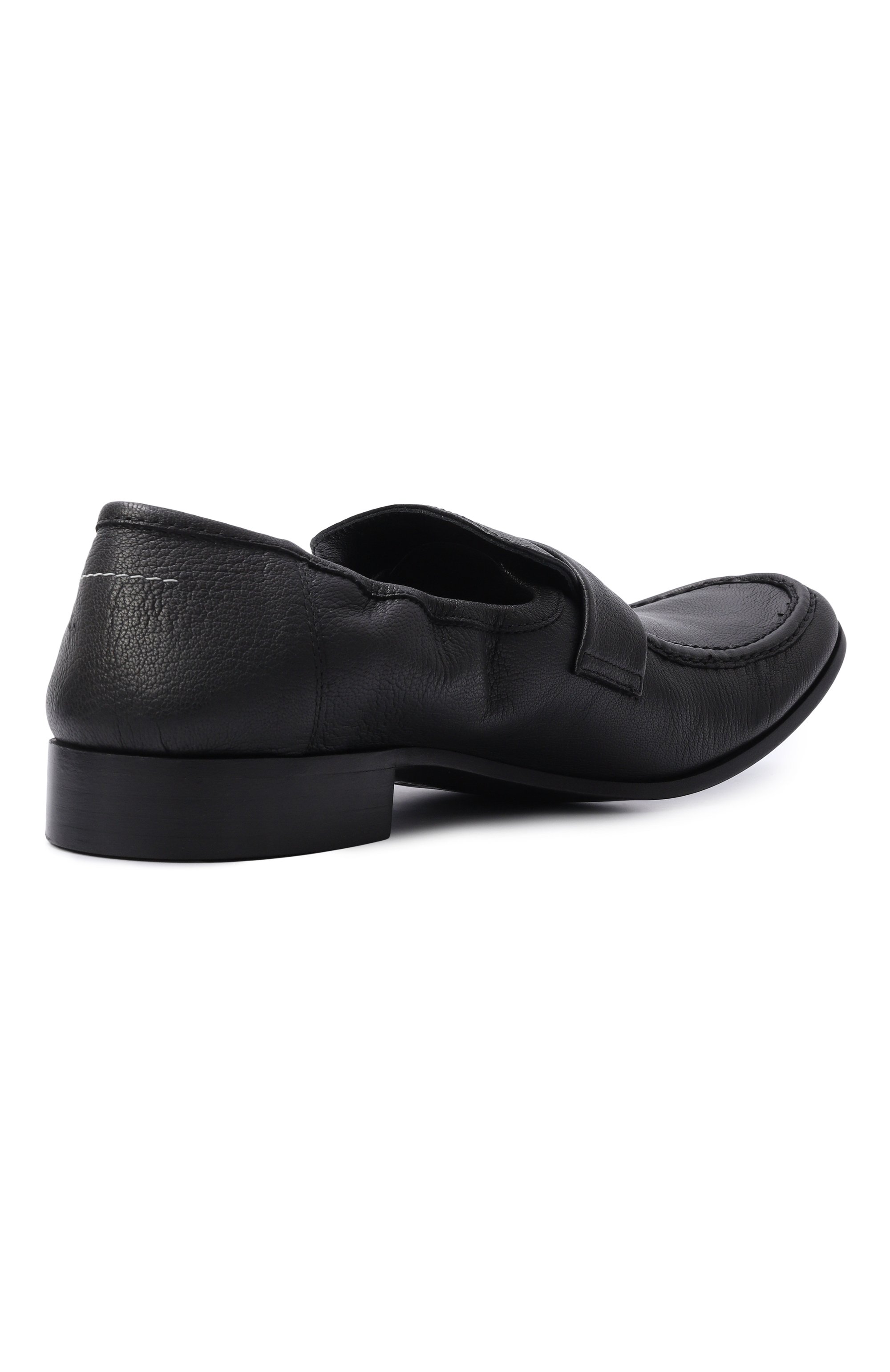 Кожаные лоферы swing-toe MM6, арт. SH3WR0008/P7810, фото 4