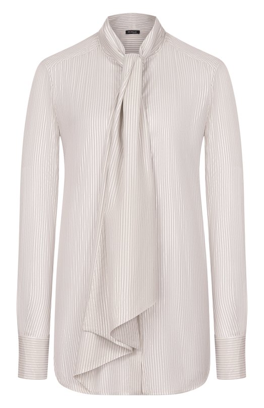 Шелковая блузка Kiton D38455K0973G Серый D38455K0973G