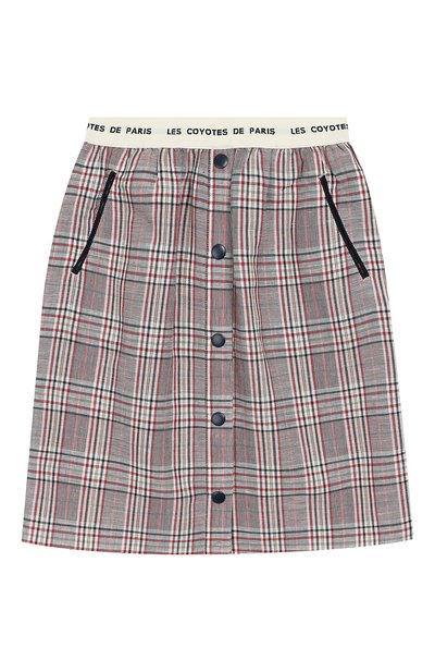 Юбка из хлопка и льна LES COYOTES DE PARIS, арт. 107-32-058, фото 1